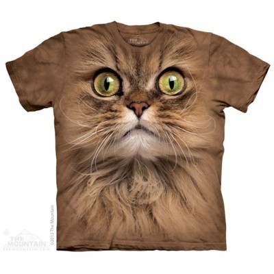 Big Face Brown Cat Animals T Shirt